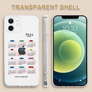 2022 calendar ốp lưng iphone for iphone 13 pro max iphone 12 11 7 8 iphone x xs max xr iphone 7 6s 6 8 plus protective clear simple soft phone case