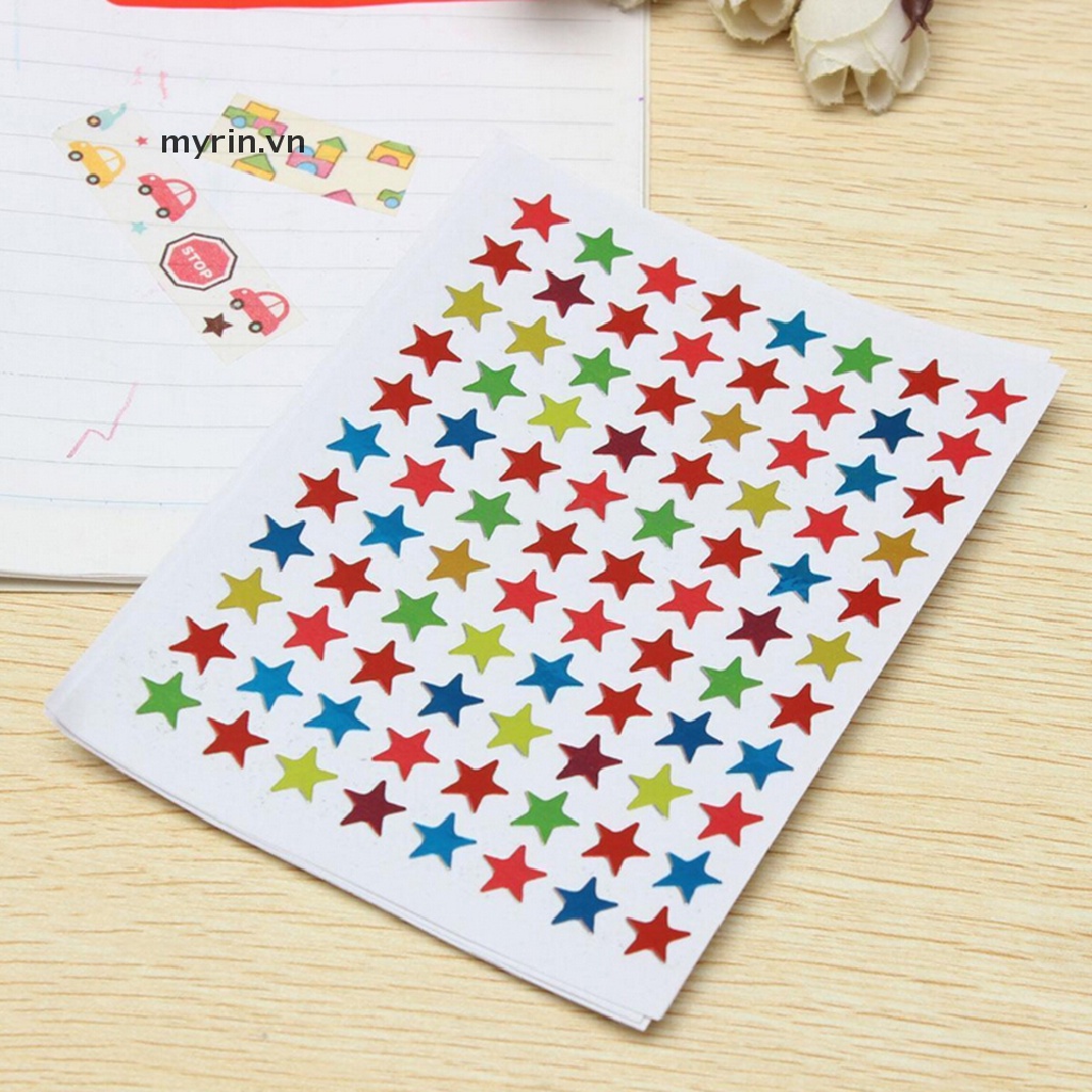 Set 880 Miếng Dán Hình Ngôi Sao Dùng Làm Đồ Thủ Công / Khen Thưởng Cho Bé