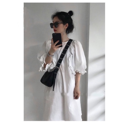 Túi đeo vai tote bấm túi mini, cặp đeo chéo nam nữ unisex vải canvas không hóa chất