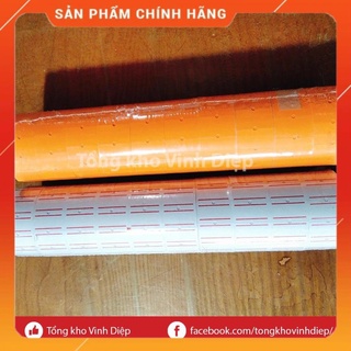 01 cuộn giấy ghi dán giá tiền, băng dính dán giá đủ màu - Hàng loại 1