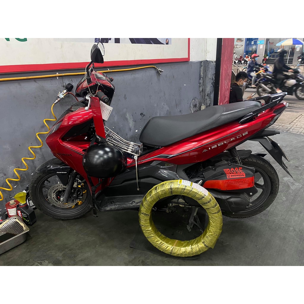 Combo cặp vỏ Dunlop 80.90-14 D115 & 90.90-14 không ruột cho xe AirBlade, AB, Click, Vision, Sky drive, Address, Joyride