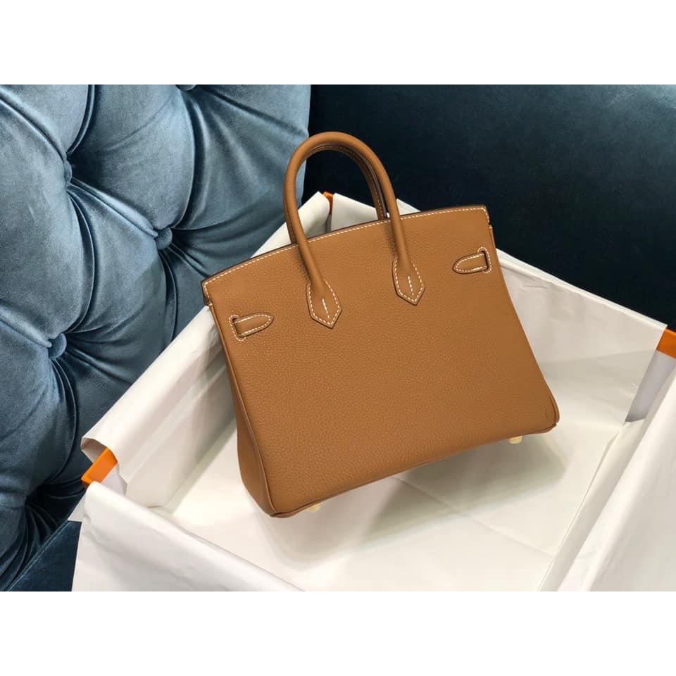 Túi xách Her.mer bikin vipp size 25cm  da bò Màu Nâu