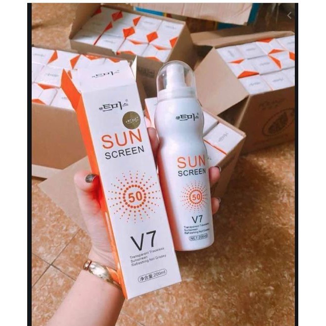 Xịt chống nắng Sun Screen V7