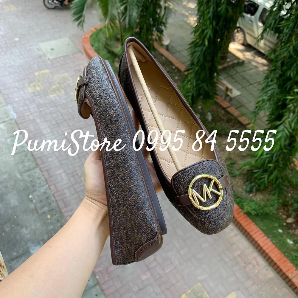 Giày Michael Kors Lillie Brown Logo