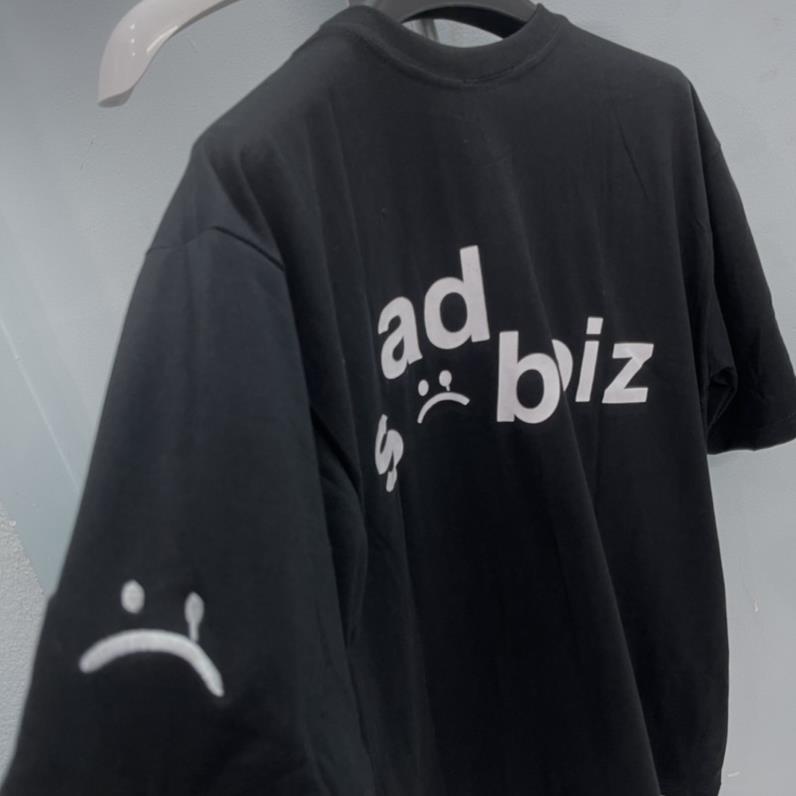 Áo thun sad boiz signature hình thêu mặt cười nam nữ full TAHAYA SHOP