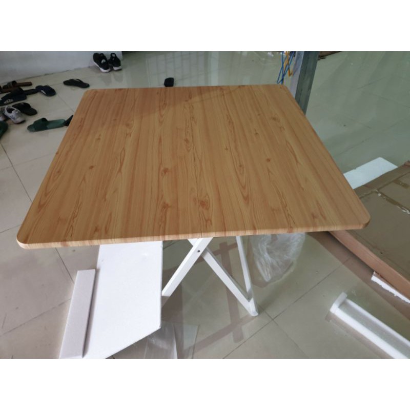 Bộ bàn ghế gỗ gấp gọn ngồi ăn, bộ bàn ghế 80x80cm nhiều màu có bán lẻ - nội thất phòng bếp tinh tế