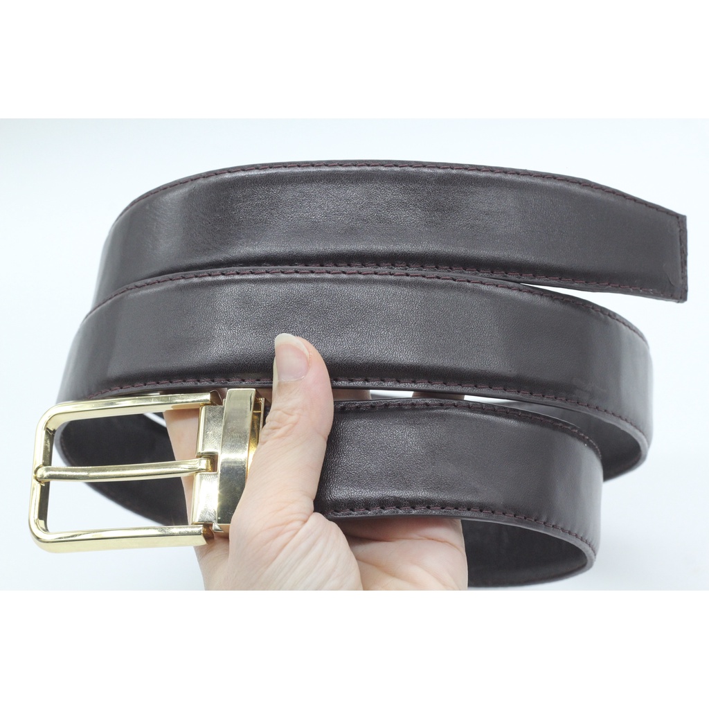 Dây nịt dây thắt lưng nam da bò 3 lớp cao cấp da bò kèm đầu khoá kim cài không rỉ, sản phẩm bảo hành 12 tháng