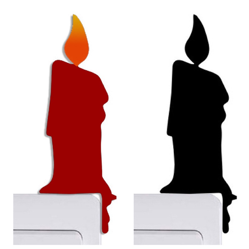 Khuôn Cắt Giấy Làm Từ Kim Loại Hình Cây Nến Trang Trí Scrapbook