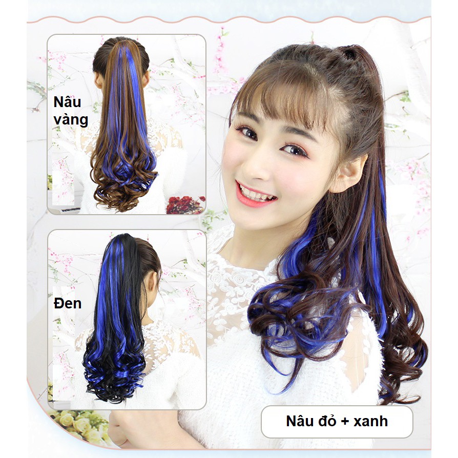 Tóc ngoạm line Xanh Sỉ 55k