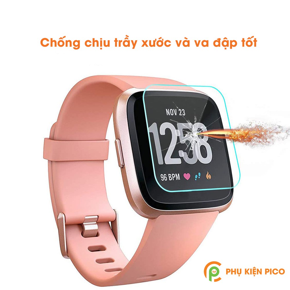 Cường lực đồng hồ Fitbit Versa chính hãng Gor trong suốt full màn hình bộ 2 chiếc