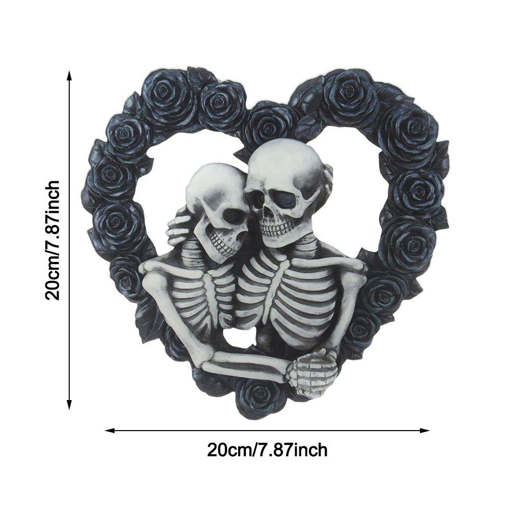 SUENIN Phụ Kiện Trang Trí Cửa Hình Ngôi Nhà Đầu Lâu Trái Tim Phong Cách Gothic