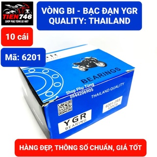Vòng bi, Bạc đạn 6201 YGR, Giá bán sỉ 10 cái, Sản phẩm được sản xuất theo tiêu chuẩn Thailand.