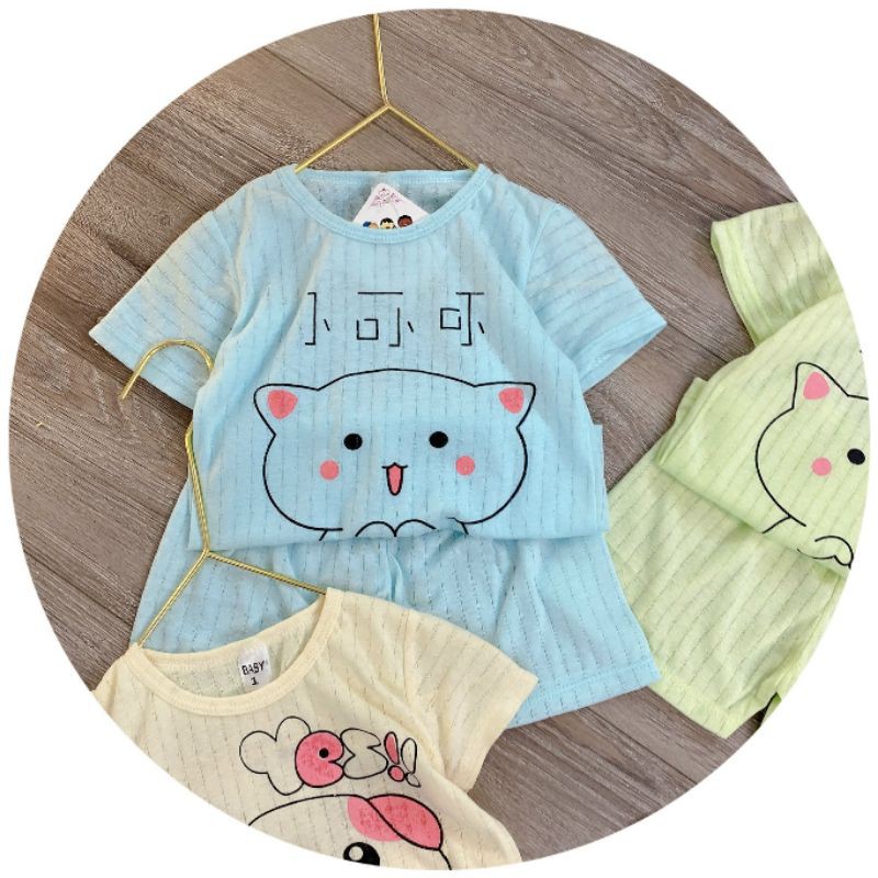 Bộ cotton giấy thông hơi cộc tay 8-20kg