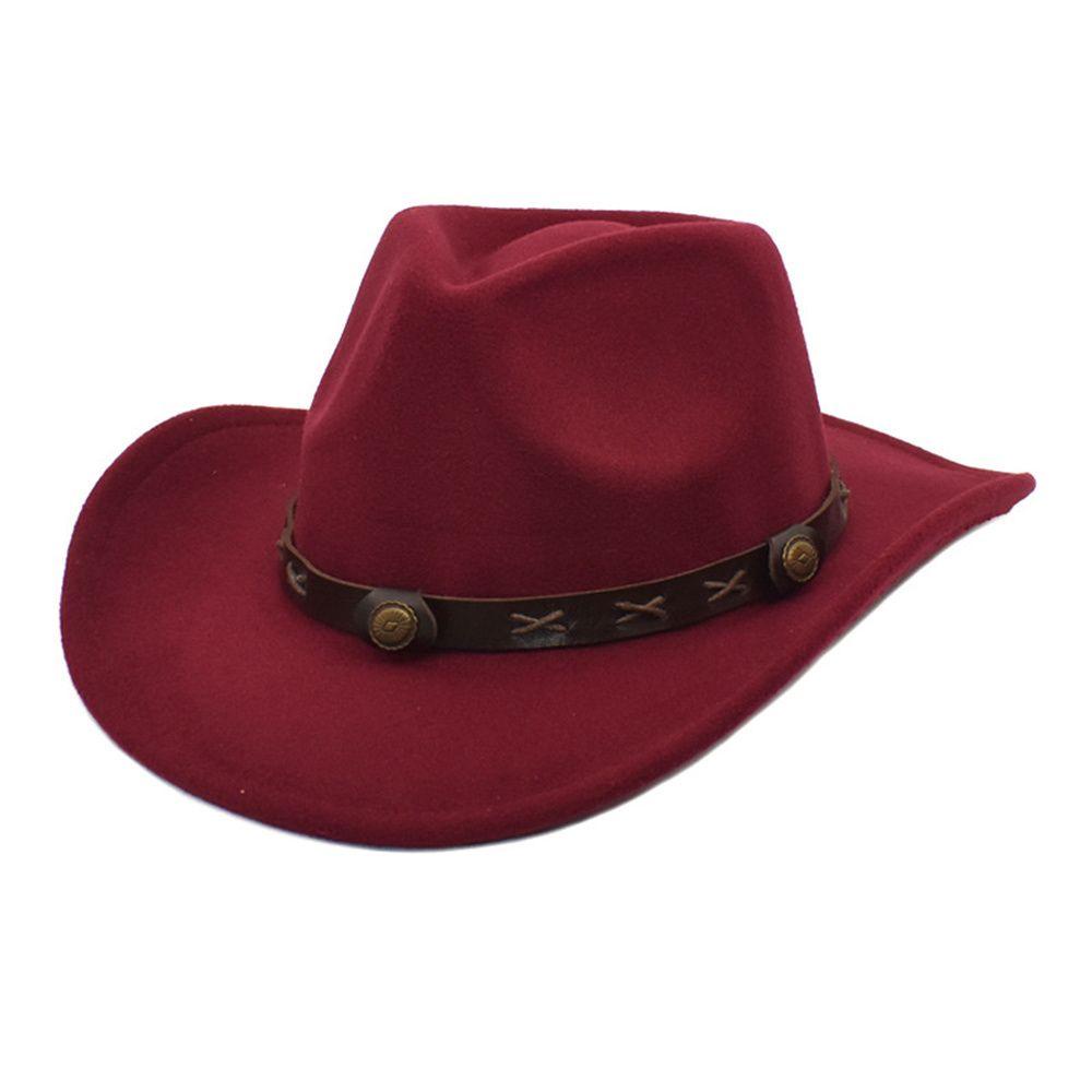 Mũ Cao Bồi Fedora Rộng Vành Phong Cách Vintage