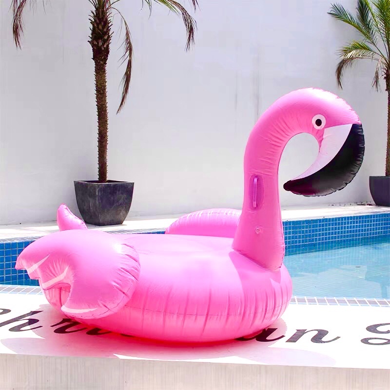 Phao Bơi Thiên Nga Swan Hồng 150cm Người Lớn Kèm Bơm + Phao Mini