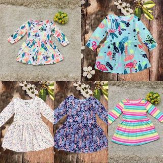 VÁY Cotton thu đông cho bé gái