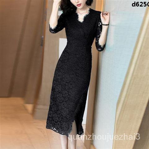 Đầm Lụa Phối Nhung Hoa Xẻ Tà Thời Trang Thanh Lịch Cho Nữ | BigBuy360 - bigbuy360.vn