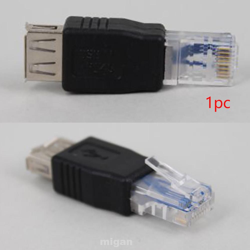 RJ45 Professional Portable USB Male To Female Home Office Lan Network Interface Device Adapter