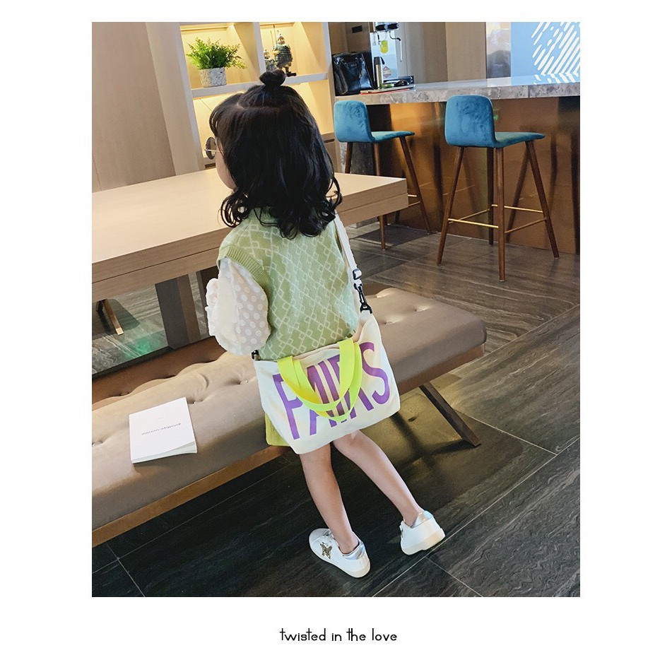 Túi tote pairs trắng