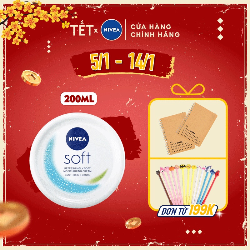 Kem dưỡng làm mềm da NIVEA Soft Crème 200ml - 89050