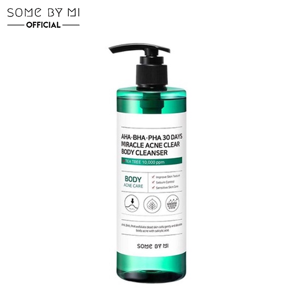 Sữa Tắm Some By Mi AHA BHA PHA 30 Days Miracle Acne Body Cleanser Hết Mụn Lưng 400g