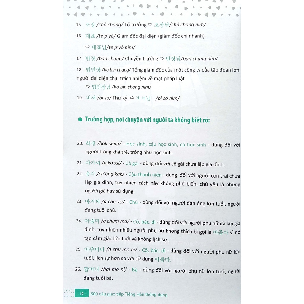 Sách 600 Câu Giao Tiếp Tiếng Hàn Thông Dụng (Tái Bản)