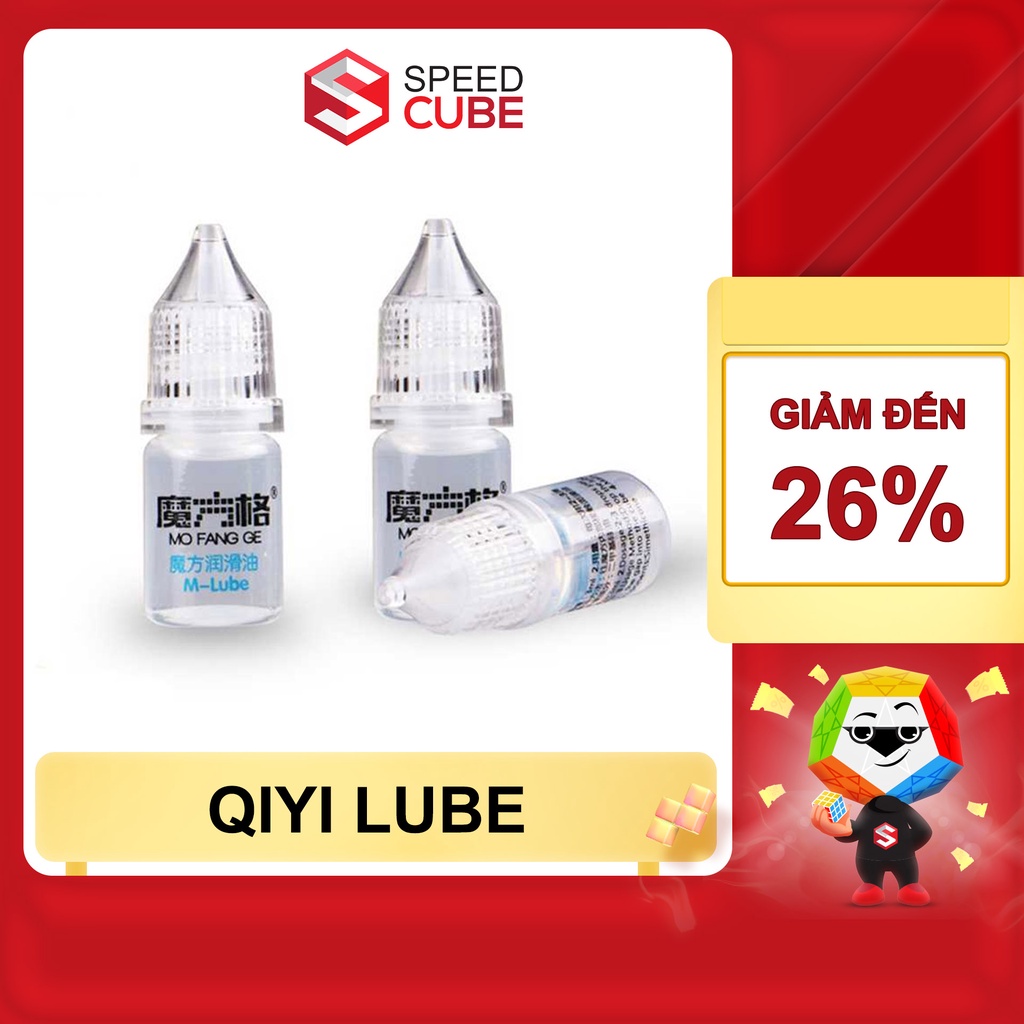 Silicon Dầu Bôi Trơn Rubik Qiyi M-Lube (3ml) - Shop Speed Cube