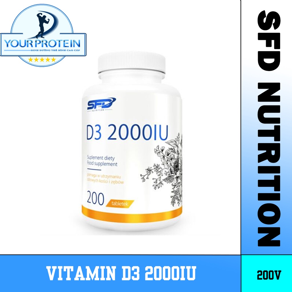 SFD Vitamin D3 2000iu - Hỗ Trợ Xương Chắc Khỏe