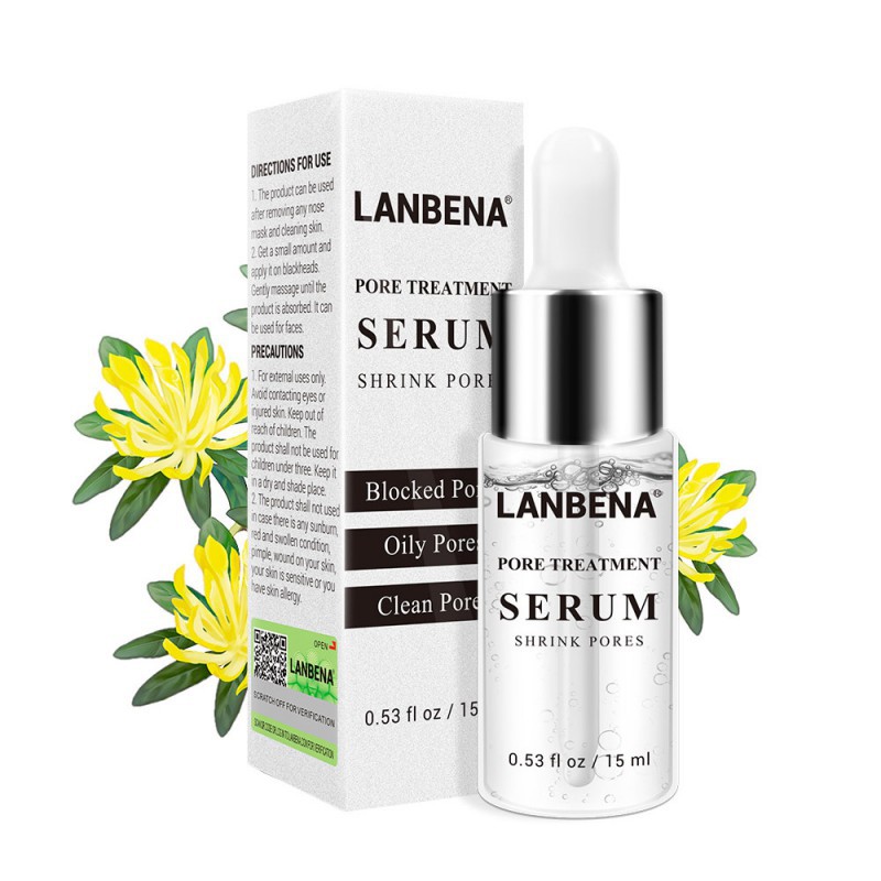 LANBENA Pore Treatment Serum Essence Shrink Pores Relieve Dryness Oil Control Firming Moisturizing