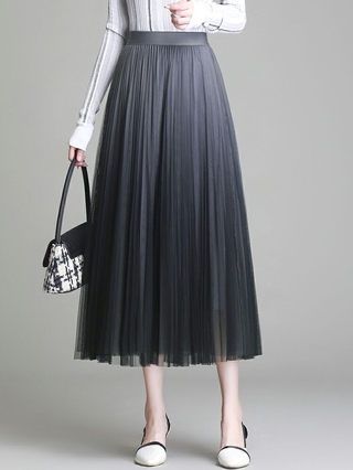 Hot hè 2021 đây ạ Chân váy loang xếp li công chúa quảng châu dáng dài _