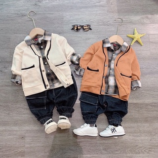 SET LEN CARDIGAN 3CT HÀNG QCCC