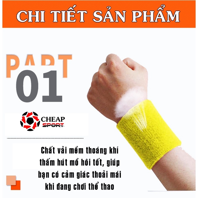 Băng Cổ Tay Thể Thao Nam Nữ Thấm Mồ Hôi Khi Chơi Tennis, Cầu Lông, Bóng Đá, Bóng Rổ, Tập Gym, Chạy Bộ, Bóng Bàn, Xe Đạp