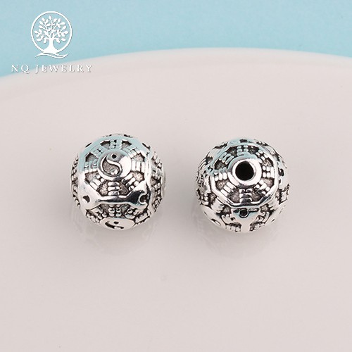 Charm bạc tròn ngủ hành - NQ Jewelry