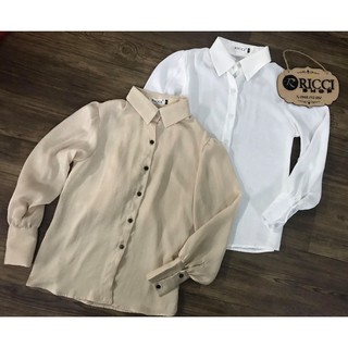 Sơ mi Lụa xước