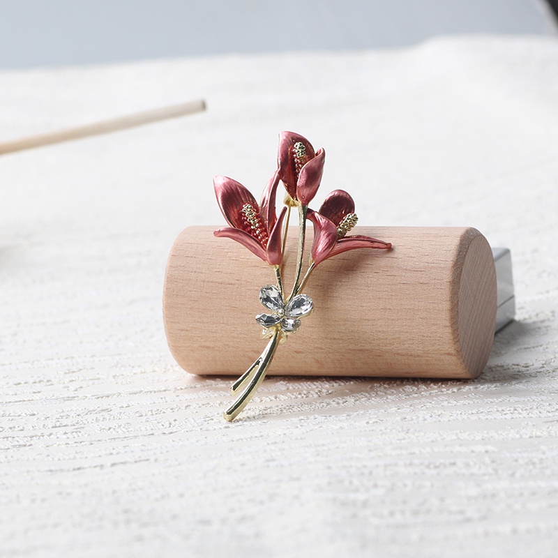 Ghim CàI ÁO HìNh Hoa ĐíNh Kim Cương NgọC Trai Giả ThờI Trang Cho Nữ