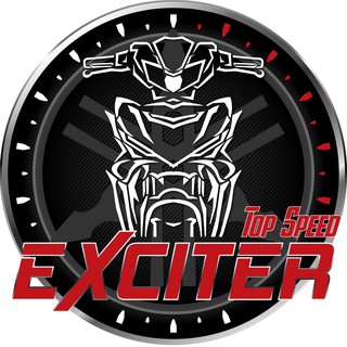 Sticker logo decal phản quang hội Exciter top speed