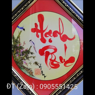Khung tranh thư pháp : HẠNH PHÚC