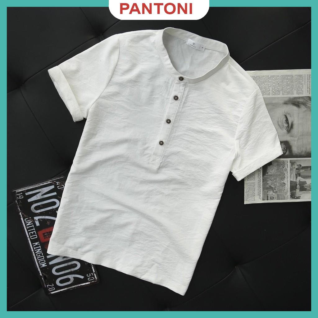 Áo đũi nam cộc tay cổ tàu, chất đũi Thái, form chuẩn mặc mát lạnh, loại dày đẹp hàng hot trend 2021 | BigBuy360 - bigbuy360.vn