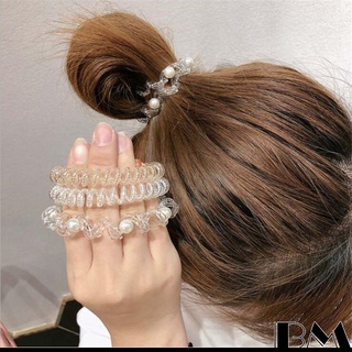 Dây Cột Tóc Trong Suốt Ánh Kim Tuyến Lấp Lánh Nhiều Màu Sắc Phong Cách Hàn Quốc