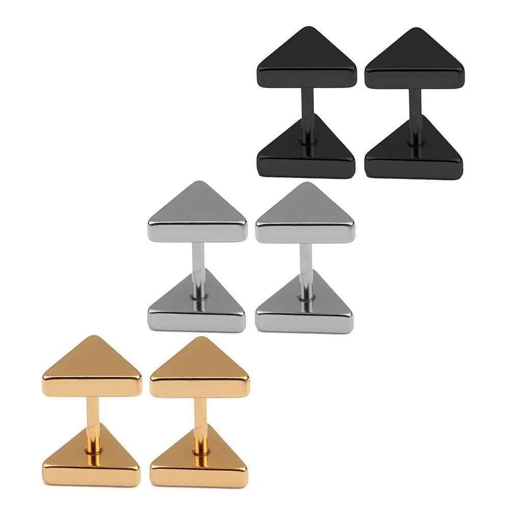 Khuyên Tai Thép Không Gỉ Lấp Lánh Phong Cách Punk Unisex