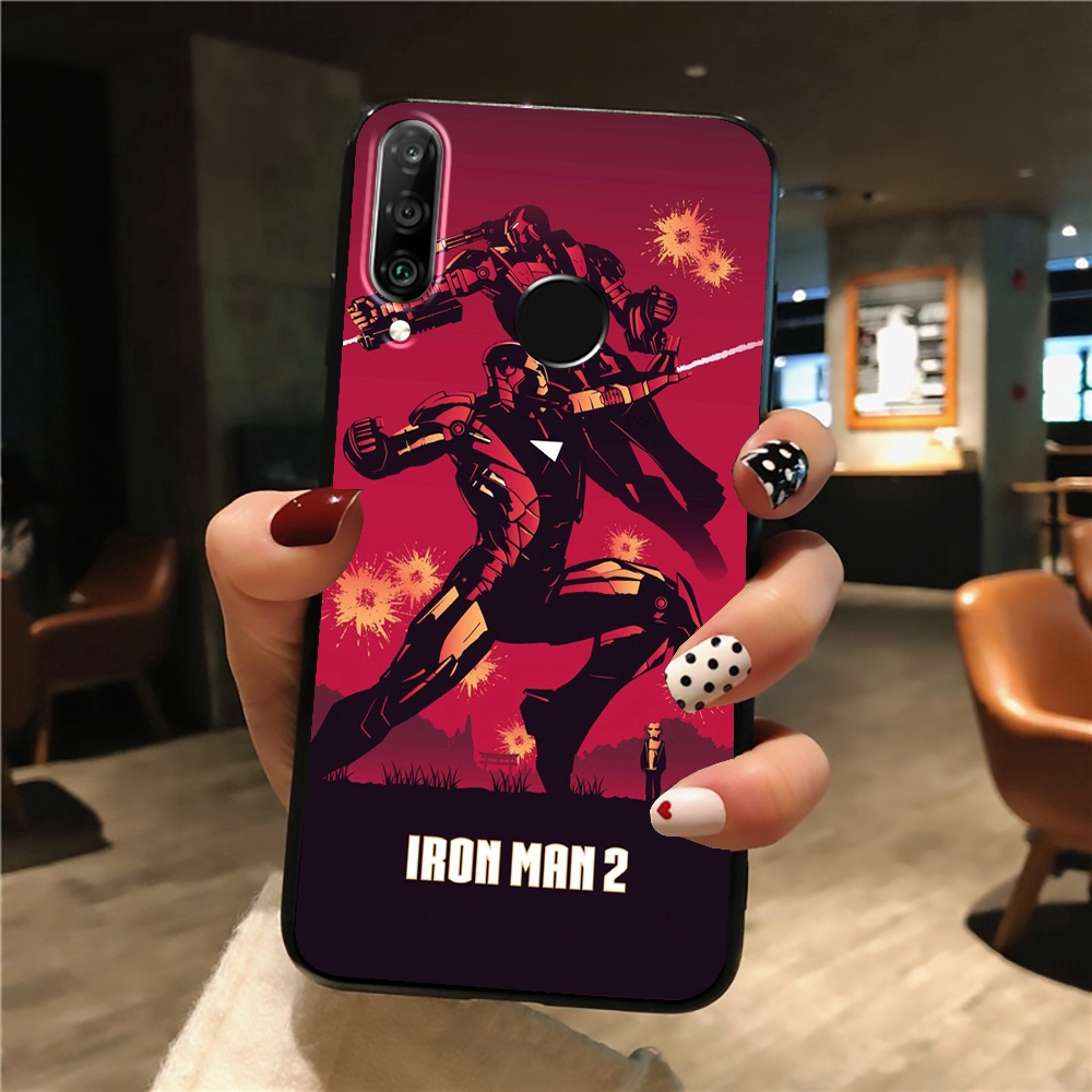 Ốp điện thoại mềm hình Người Sắt anh hùng Marvel cho Huawei Nova Mate 10 20 2 2i 3 3i 4 Lite Pro