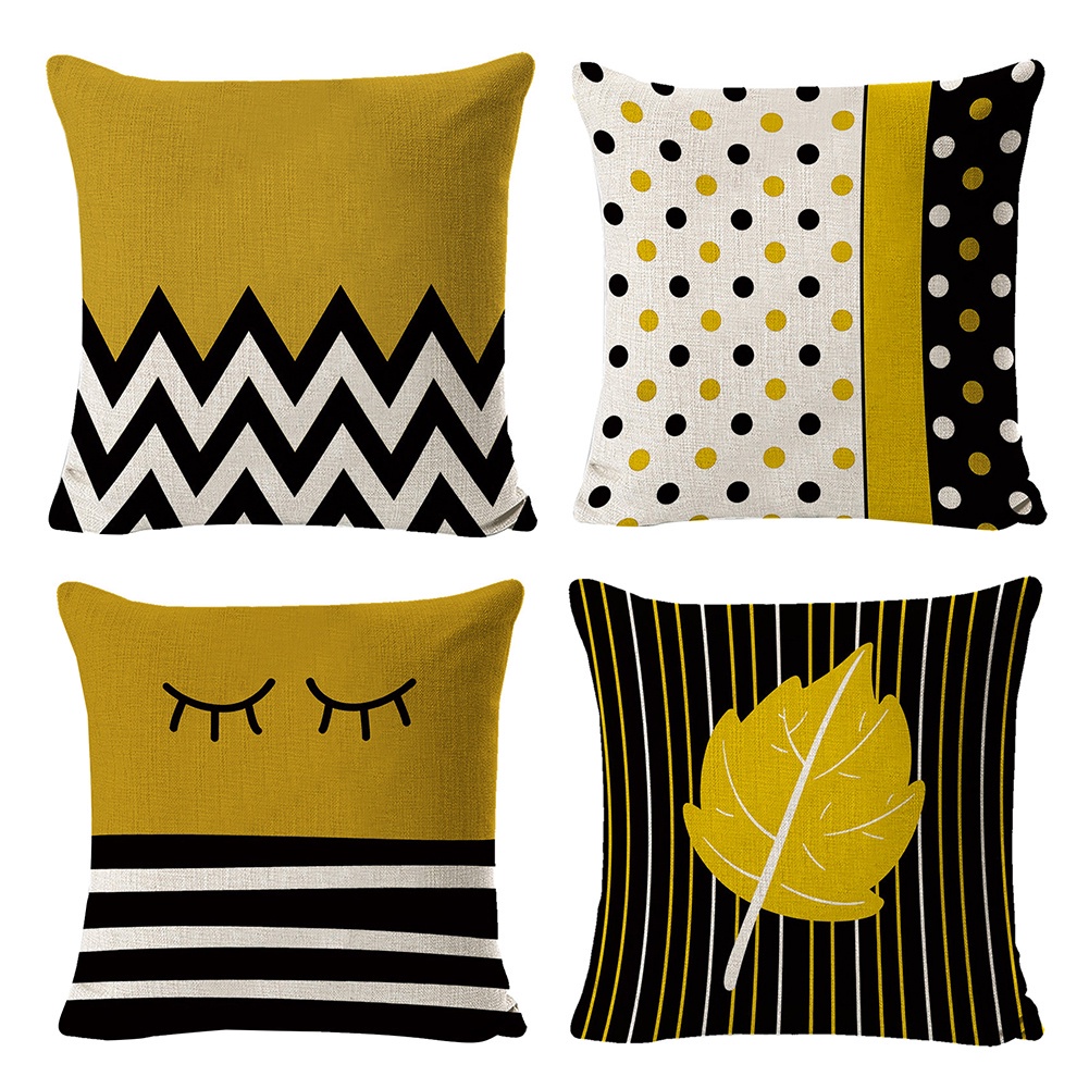 Vỏ Gối Hình Vuông In Kỹ Thuật Số Phong Cách Bắc Âu Đơn Giản