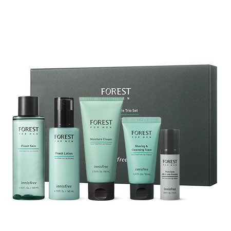 Bộ Dưỡng Da Toàn Diện Cho Nam Innisfree Forest For Men Moisture Skincare Trio Set