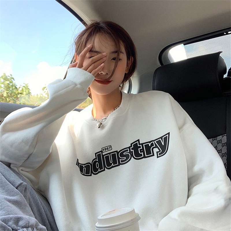 Áo sweater mỏng phối lông thời trang thu đông phong cách Hàn Quốc cho nữ