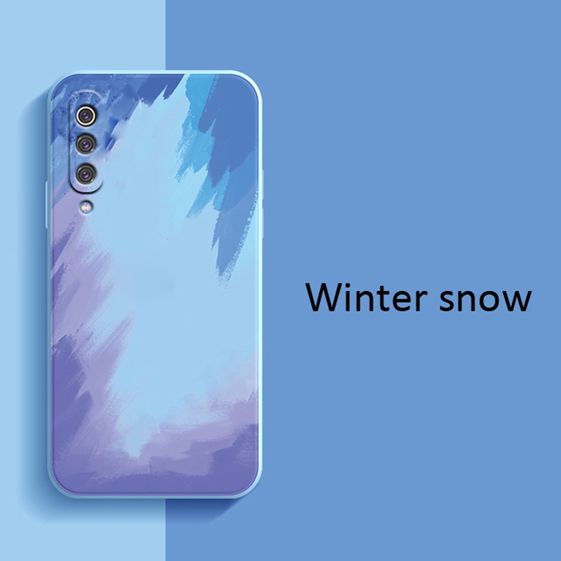 Ốp điện thoại silicone mềm chống sốc in hình tranh màu nước cho Samsung S10 Note 10 Plus Lite S20 S21 Fe