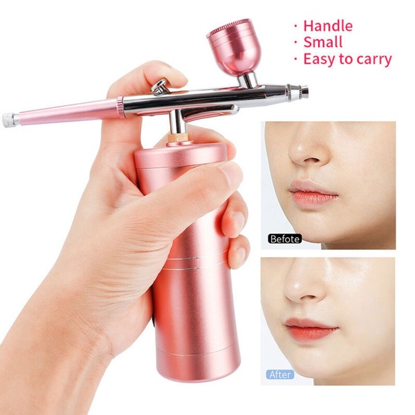 (Hàng Mới Về) Bộ Súng Phun Sơn Mini Có Thể Sạc Lại Qua Cổng Usb 7.4v