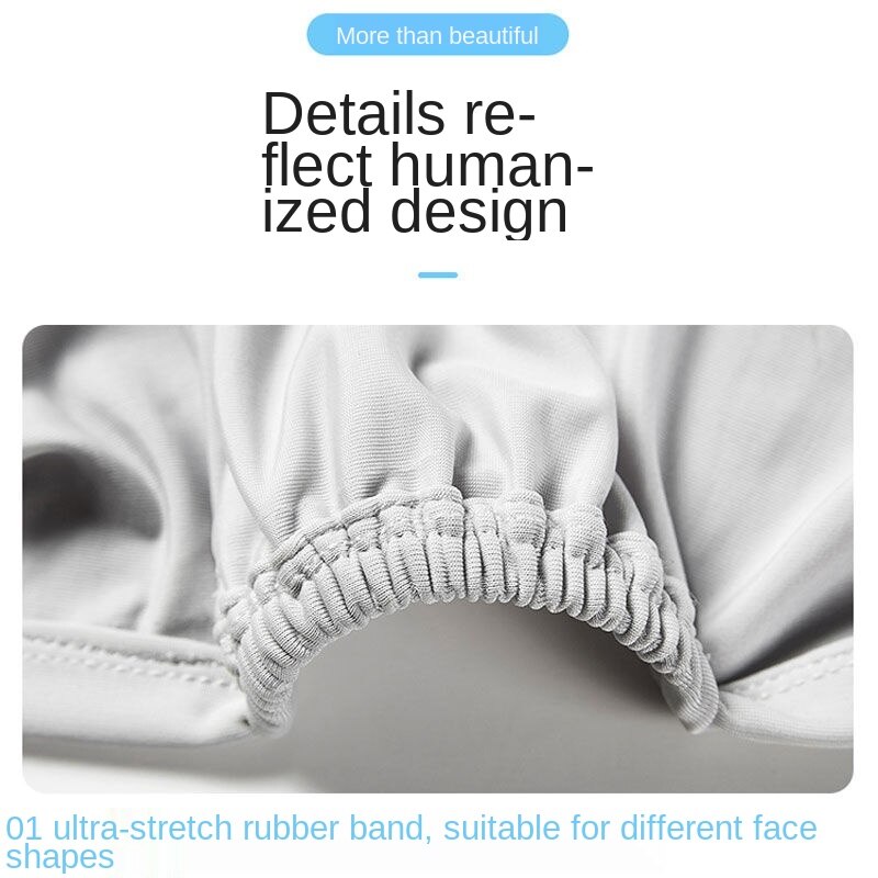 [Hàng mới về] Khẩu trang che nắng chống bụi vải lụa mỏng thoáng khí size lớn có thể giặt sạch và tái sử dụng màu tùy chọn