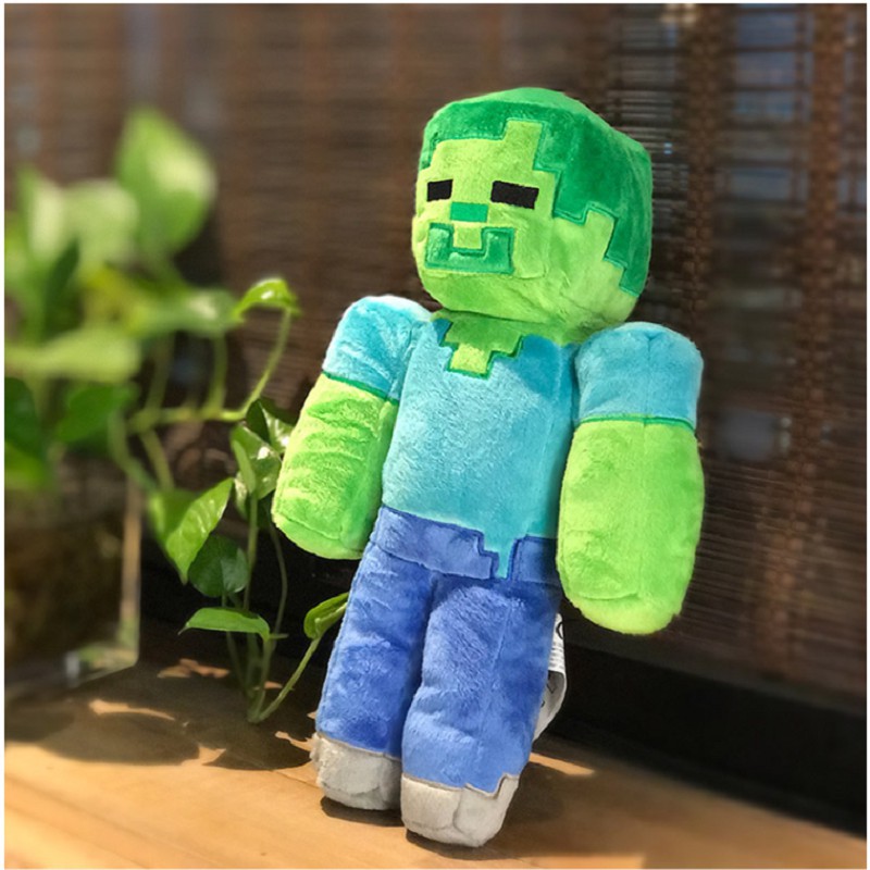 Đồ chơi nhồi bông minecraft zombie chính hãng Mojang