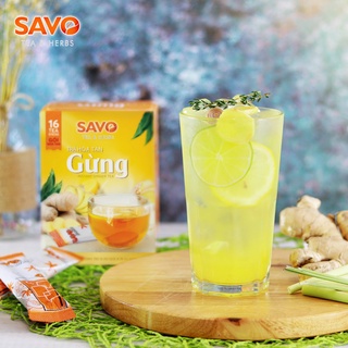 SAVO TRÀ HÒA TAN - VỊ GỪNG (Hộp 16 gói)