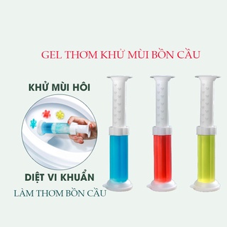 Gel khử mùi bồn cầu WICHICHI gel tẩy thơm toilet khử mùi nhà vệ sinh đặc biệt với 7 mùi hương tự nhiên 14 bông hoa